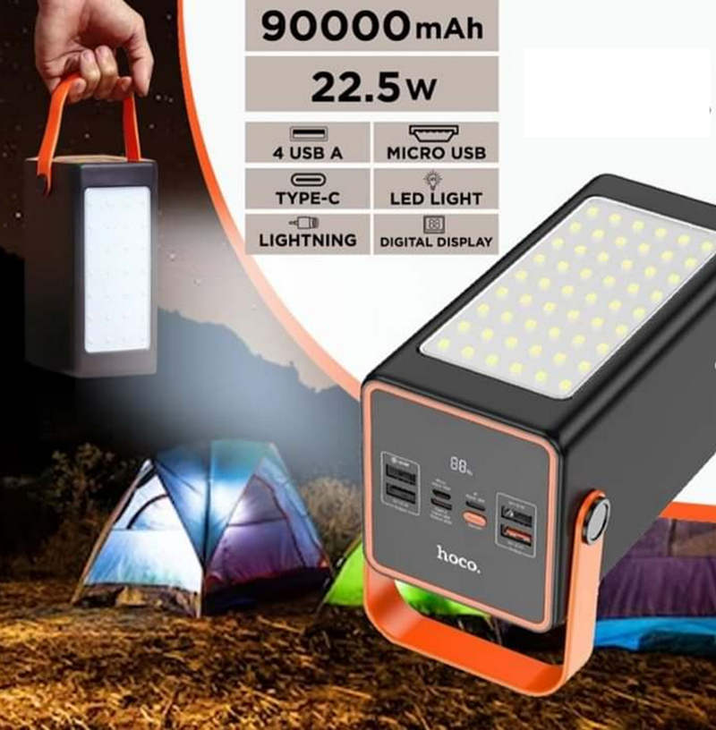 (90000mAh) 22.5W LED lampe de poche forte chargeur de batterie externe batterie externe Portable pour Camping extérieur intérieur (90000mAh) 22.5W LED lampe de poche forte chargeur de batterie externe batterie externe Portable pour Camping extérieur intérieur